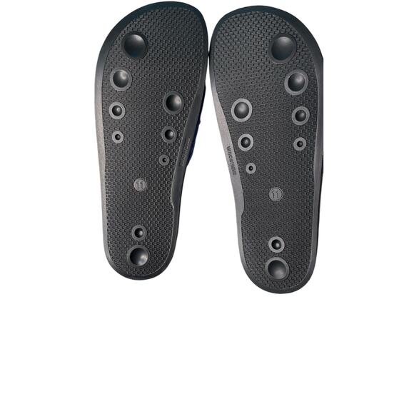 INC International Concepts Cobolt Blue Rhinestone Studded Slides Size 11 - Picture 3 of 5